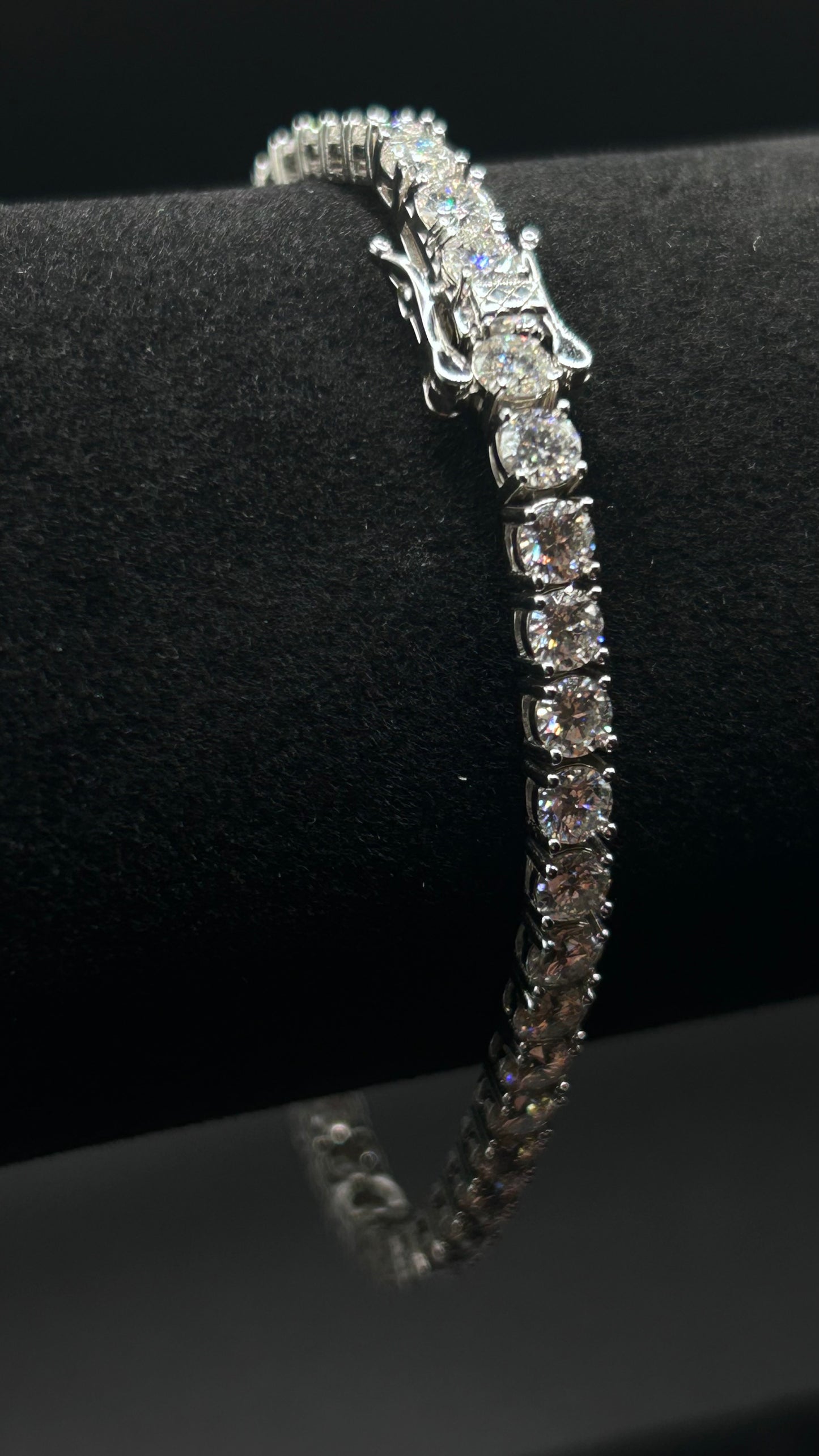 Iced out White Tennis Bracelet