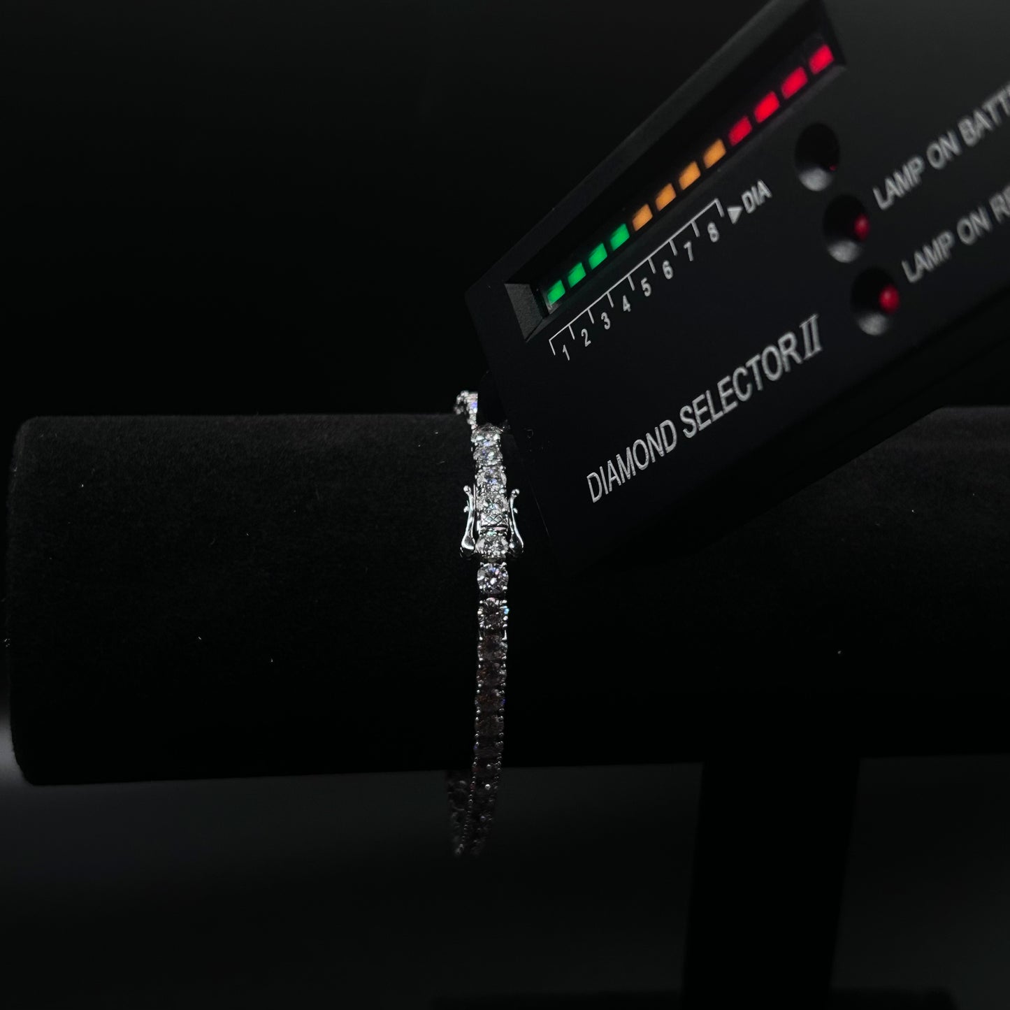 Iced out 18K Gold Tennis Bracelet