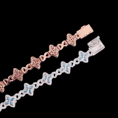 Iced Out Clover Bracelet