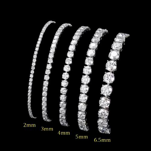 Iced out 18K Gold Tennis Bracelet