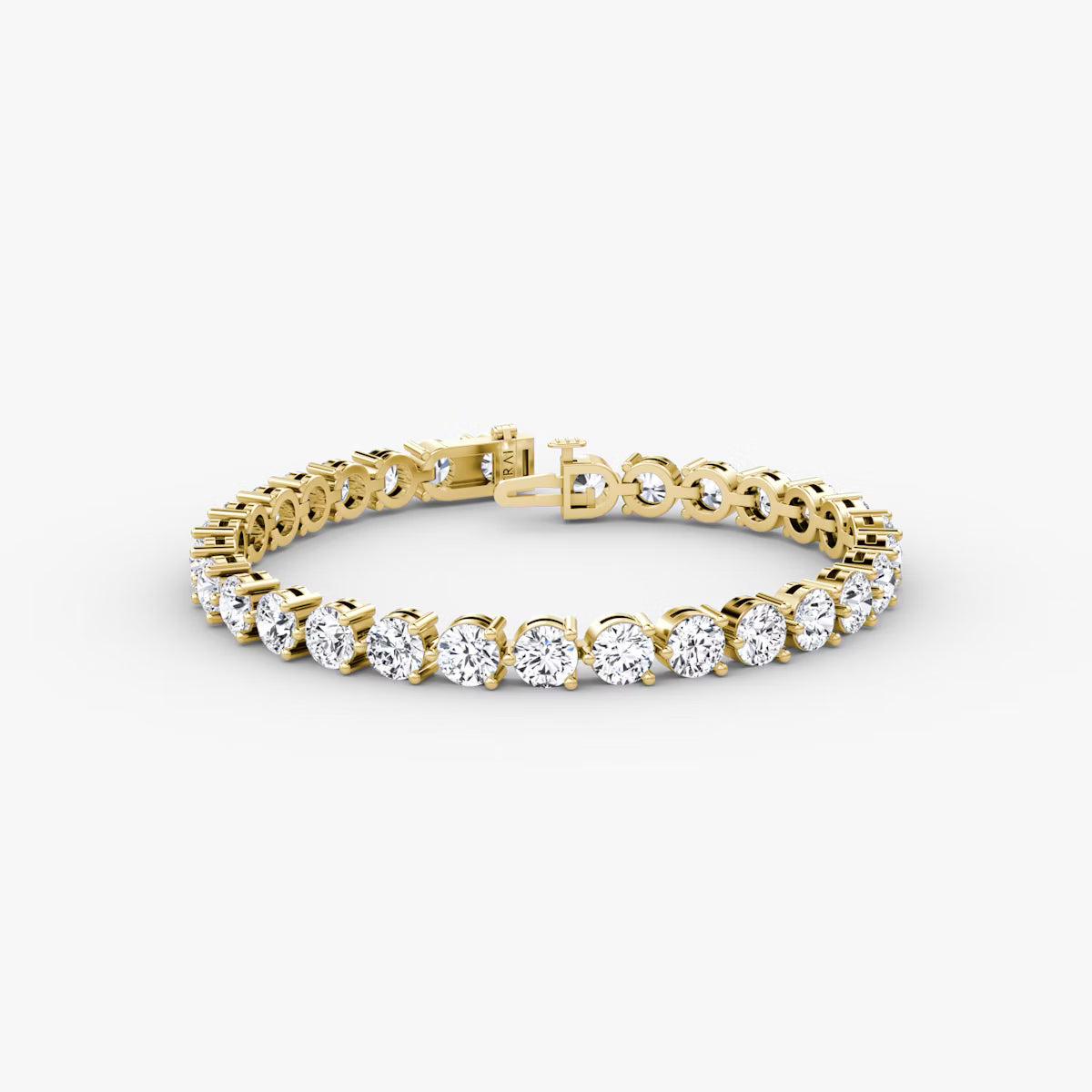 Moissanite 18K Gold Tennis Bracelet