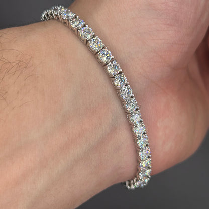 Iced out White Tennis Bracelet