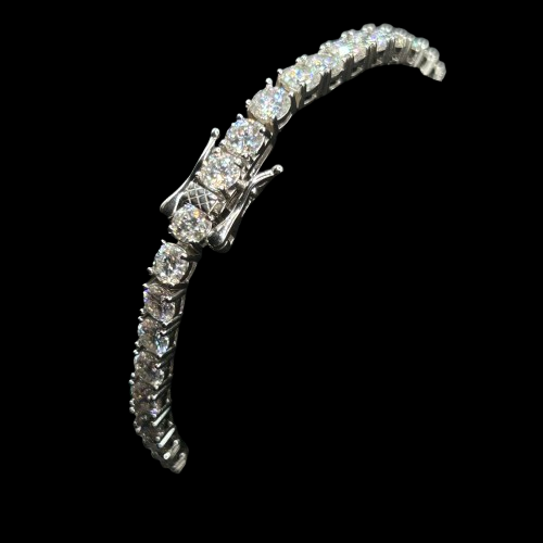 Iced out White Tennis Bracelet