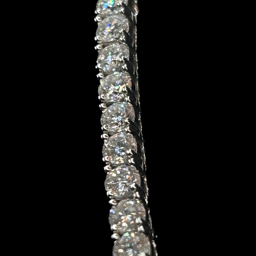 Iced out White Tennis Bracelet