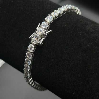 Iced out White Tennis Bracelet