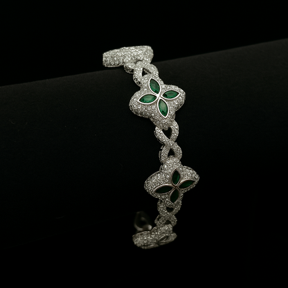 Iced Out Clover Bracelet