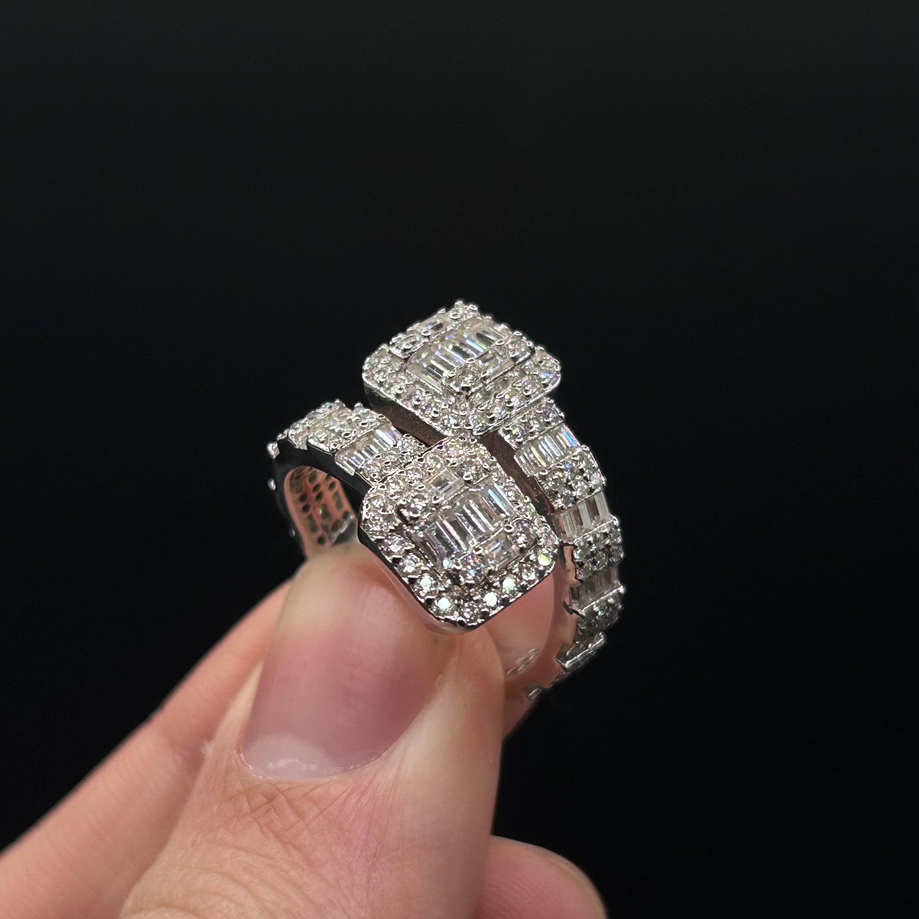Iced Out Twist Ring