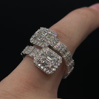 Iced Out Twist Ring