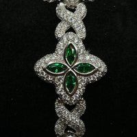 Iced Out Clover Bracelet