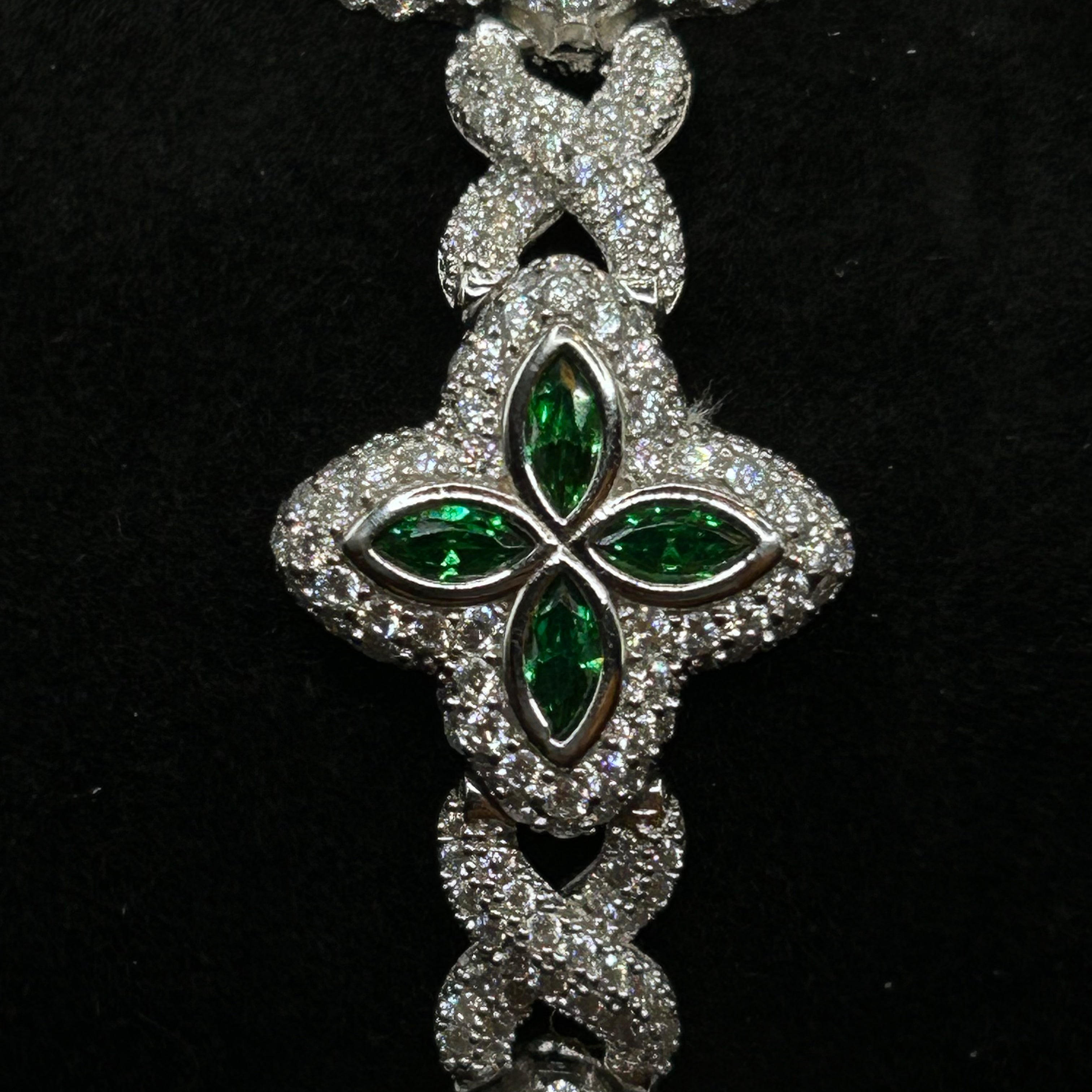 Iced Out Clover Bracelet