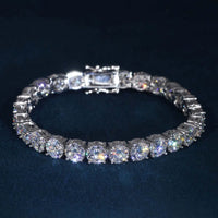 Moissanite 18K Gold Tennis Bracelet