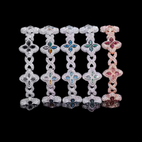 Iced Out Clover Bracelet