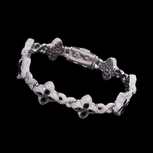 Iced Out Clover Bracelet