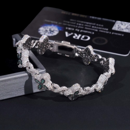 Iced Out Clover Bracelet