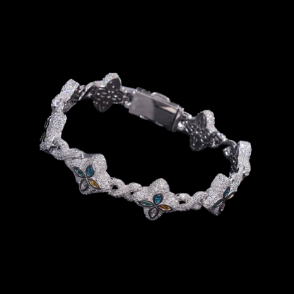 Iced Out Clover Bracelet