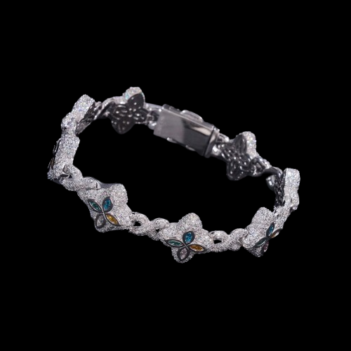 Iced Out Clover Bracelet
